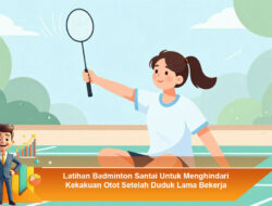 Latihan Badminton Santai Untuk Menghindari Kekakuan Otot Setelah Duduk Lama Bekerja