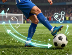 Teknik Menendang Bola Dengan Bagian Punggung Kaki Agar Arah Bola Menjadi Menukik